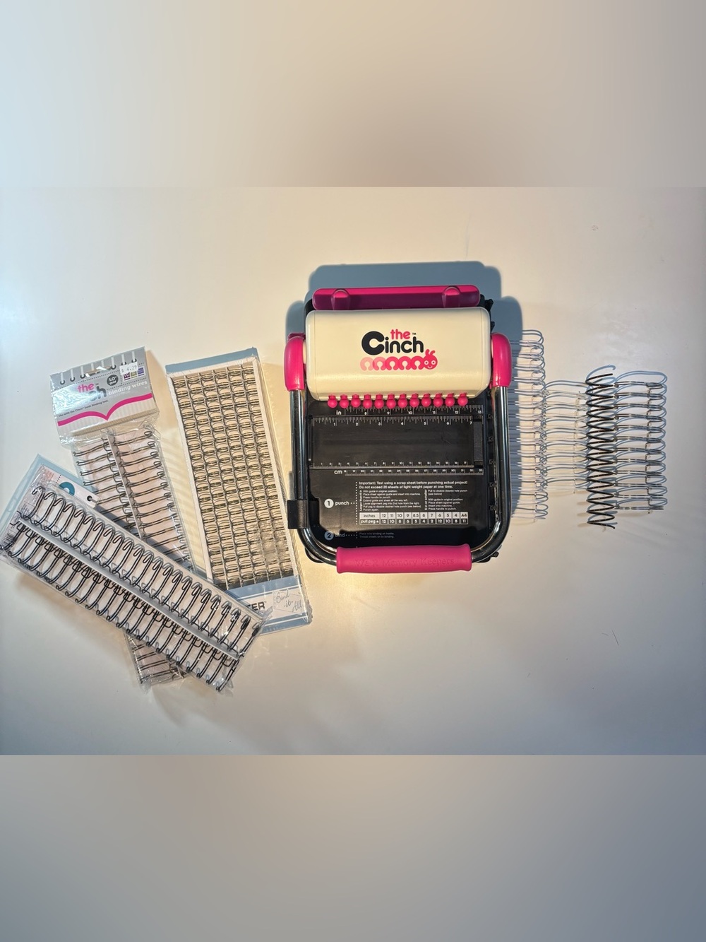 Cinch Coil Binding Punch Machine and Coils